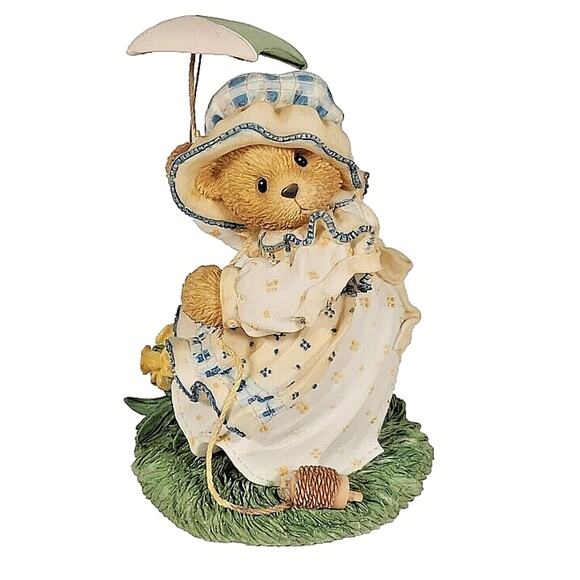 Cherished Teddies 1997 Megan Figurine Spring Brings A Season Of Beauty - Picture 1 of 3